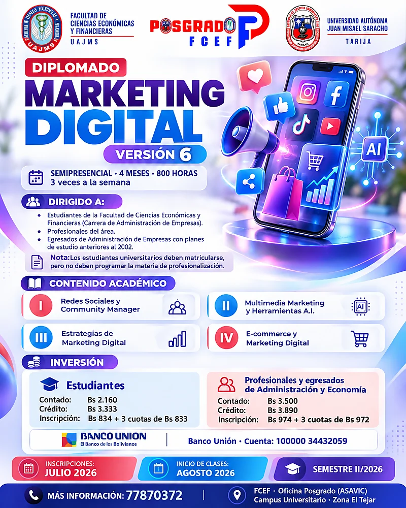 Espacio reservado para la imagen del diplomado: Marketing Digital